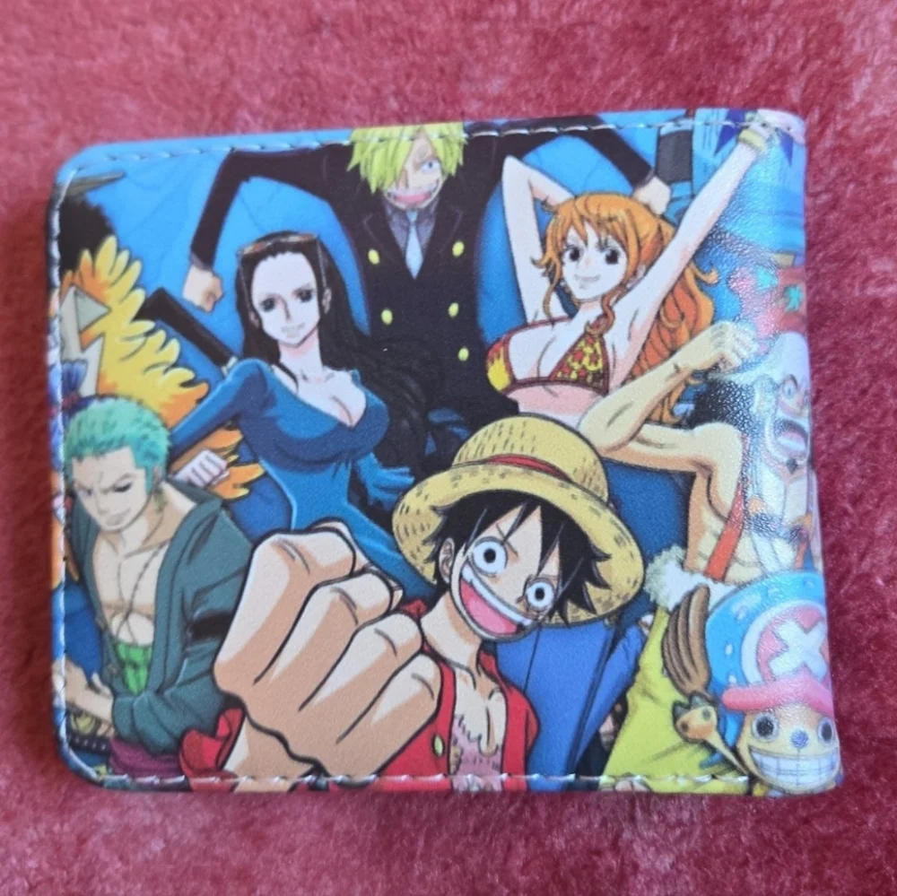 New one piece anime manga leather wallet